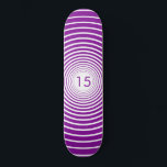 skate de aniversário - Personalizado - Escolher co<br><div class="desc">Círculos Anos - Escolha suas cores / anos / ou número / letras favoritas</div>