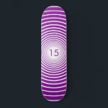 skate de aniversário - Personalizado - Escolher co<br><div class="desc">Círculos Anos - Escolha suas cores / anos / ou número / letras favoritas</div>
