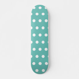 skate de bolinhas (Aqua & White)