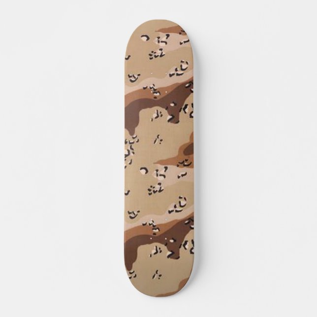 Skate de Camo dos pedaços de chocolate pro (Frente)