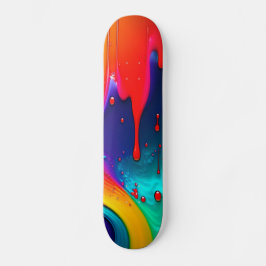 skate de Drivers de Pintura abstrato