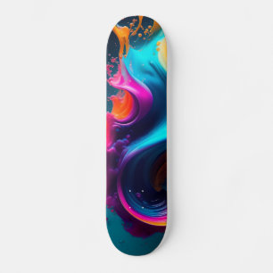 skate de Drivers de Pintura abstrato