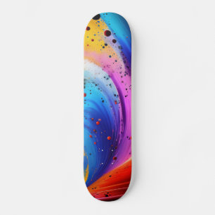 skate de Drivers de Pintura abstrato