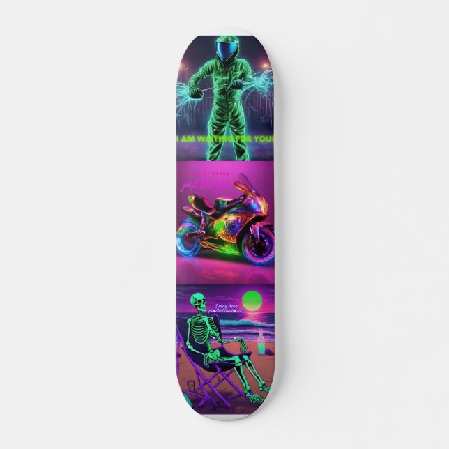 skate de fantasia Neon (Frente)