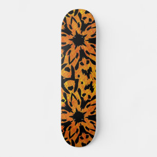 skate de flor gráfica