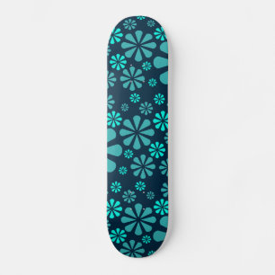 skate de flores de abstrato
