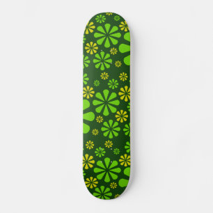 skate de flores de abstrato
