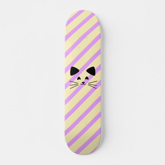 skate de gato para meninas rosa (Frente)