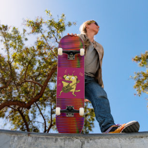 skate DE GUITAR DO FUNNY MONSTER PLAYING