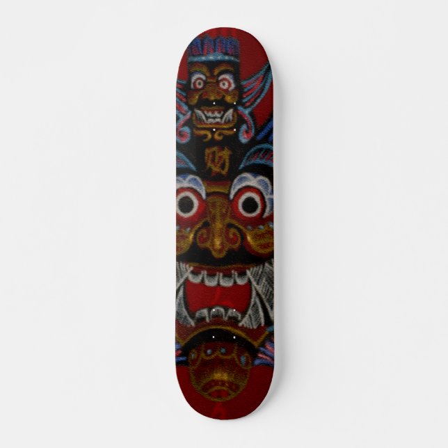 skate de máscara de demônio chinês (Frente)