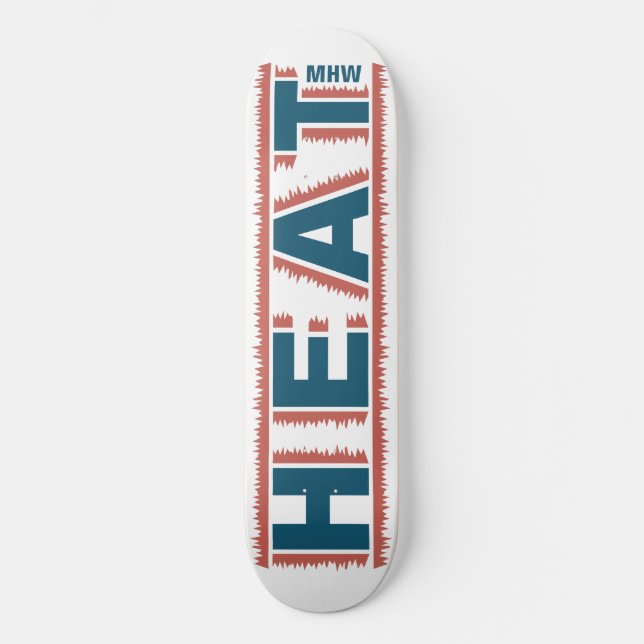 skate de monograma personalizado HEAT (Frente)