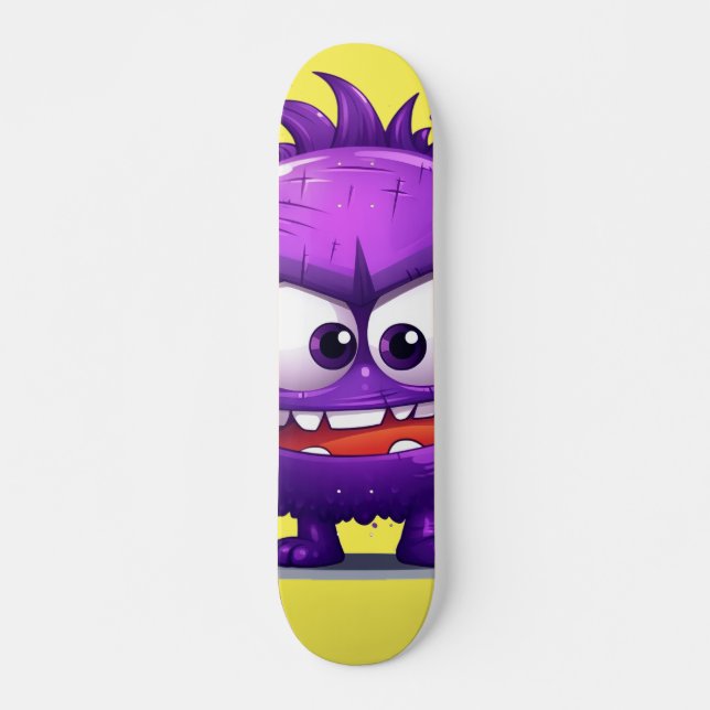 skate de monstro roxo legal (Frente)