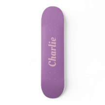 skate de nome personalizado, rosa-menina e roxo
