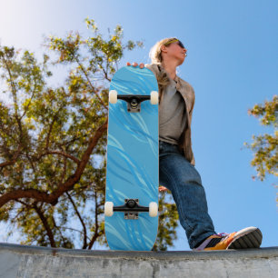skate de ondas azuis