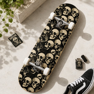 skate de ossos do crânio