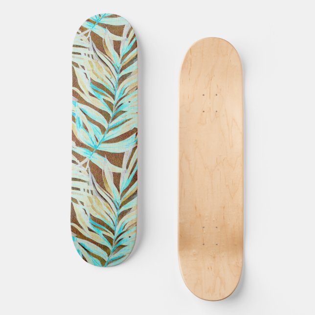 skate de padrão tropical (Frente)