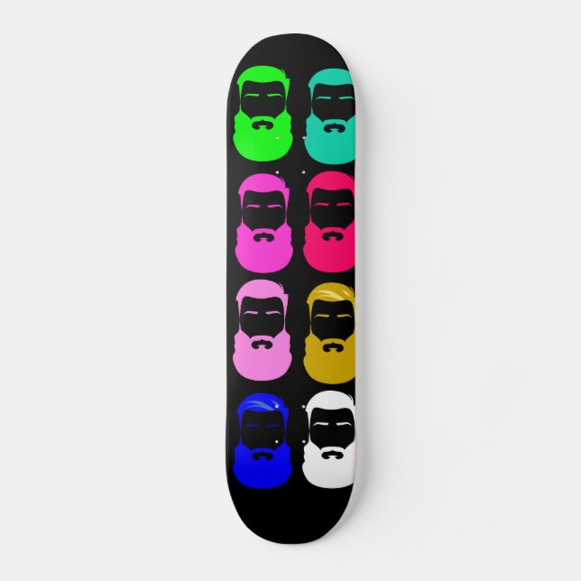 skate de placas abstrato (Frente)