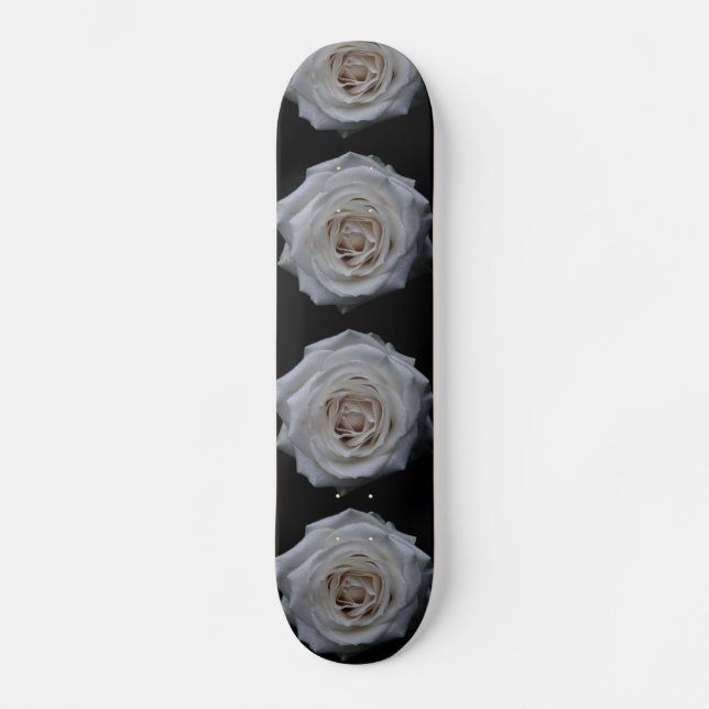 skate de rosas brancas (Frente)