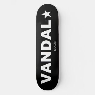 Skate de VANDAL★ genérico (branco no preto)