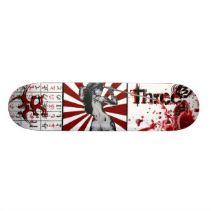 Skate Deck de Script de Sangue "Três Três Três"