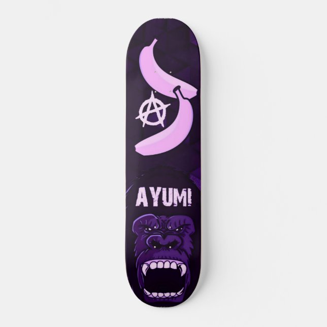 Skate Deck III da Guerra de Gorilla Anarchy Ayumi (Frente)