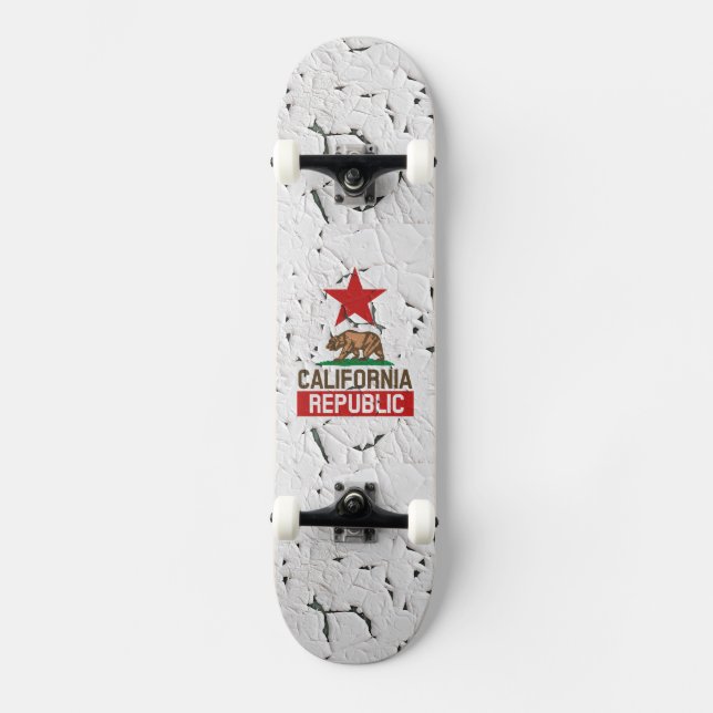Skate Decoração de Tinta de Despejo da República da Cali (Frente)