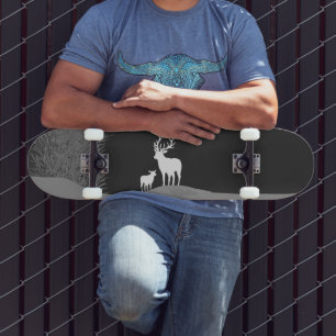 Skate Deer on Moon Lit Hill