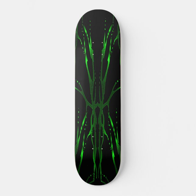 Skate Deer Skull - Tatuagem Tribal - verde (Frente)