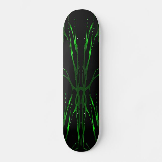 Skate Deer Skull - Tatuagem Tribal - verde (Frente)