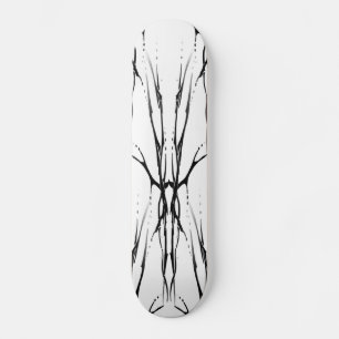 Skate Deer Skull Tribal Tattoo Digital Black and White