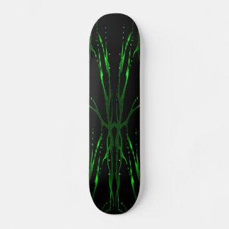 Skate Deer Skull Tribal Tatuagem - verde e preto