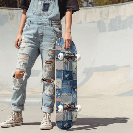 Skate Denim Patchwork