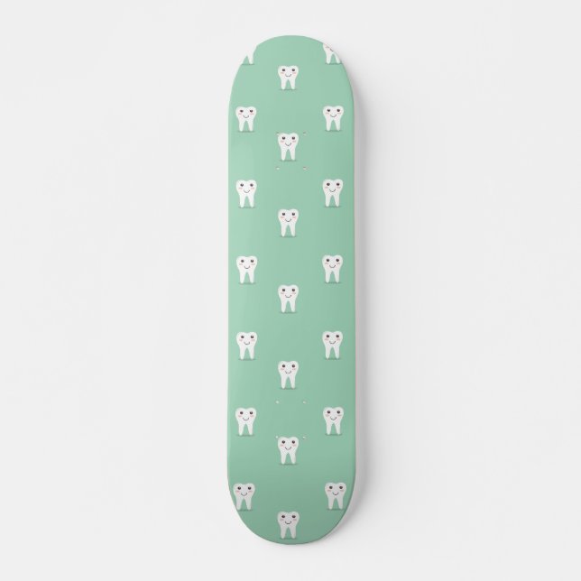Skate Dente feliz de Kawaii (Frente)