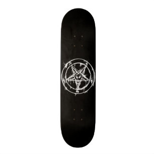 Skate desarrumado preto de Baphomet