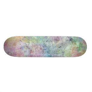 Skate desenho abstrato da carta branca da aguarela