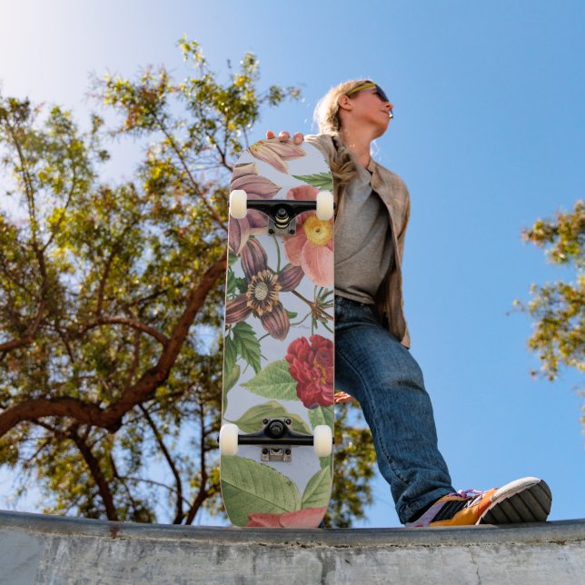 Skate Desenho botânico vintage (Ao ar livre 1)