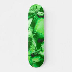 Skate Desenho de dunas verdes metálicas grossas