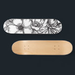 Skate desenho de linha abstrato floral<br><div class="desc">desenho de linha abstrato floral</div>