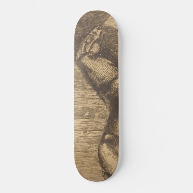 Skate Desenho de um Pony (por Paul-Albert Besnard) (Frente)