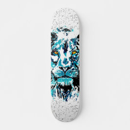 Skate Desenho do Leão Azul | Painéis De Leão