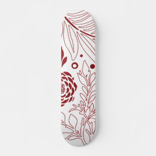 Skate Desenho Floral 28