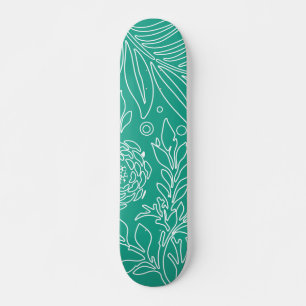 Skate Desenho Floral 34