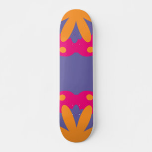 Skate Desenho Floral Geométrico Ousado