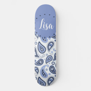 Skate Desenho Intrincado de Estampa Floral Paisley