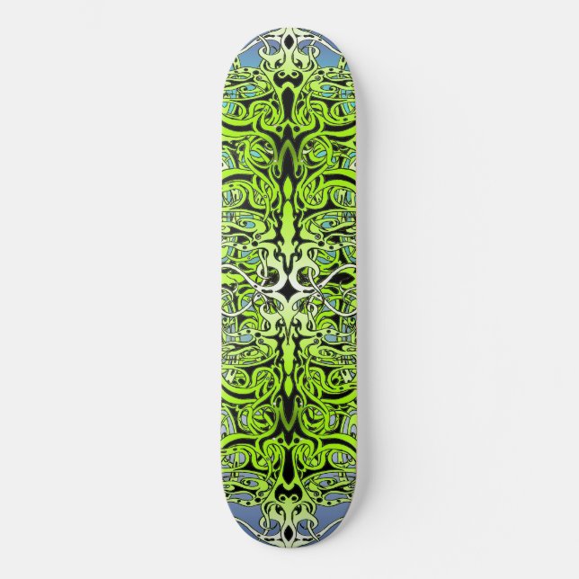 Skate Desenho Tribal do Império Verde (Frente)