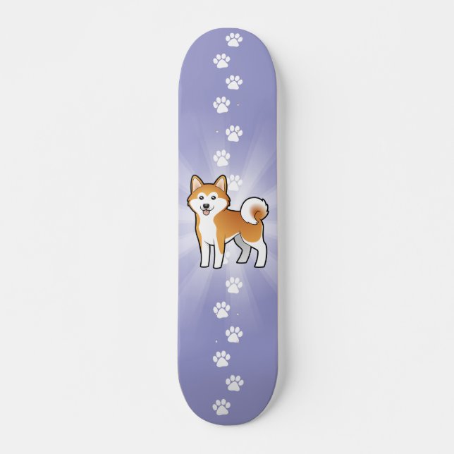 Skate Desenhos animados Akita Inu/Shiba Inu (Frente)
