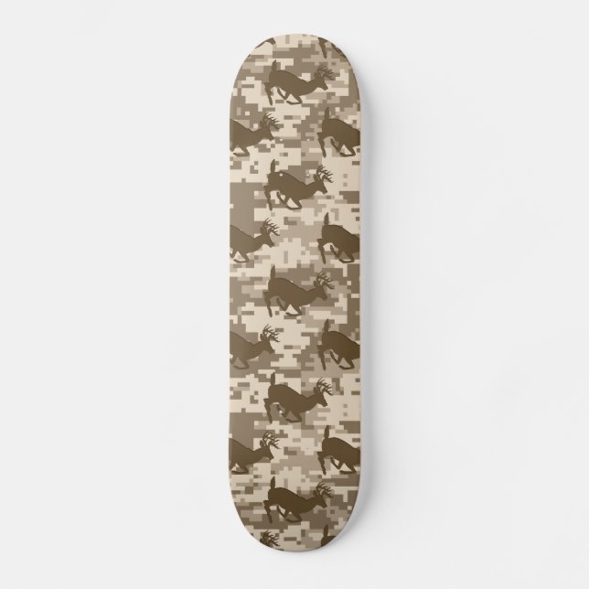 Skate Desert Digital Camouflage Deer Camo Patterno (Frente)