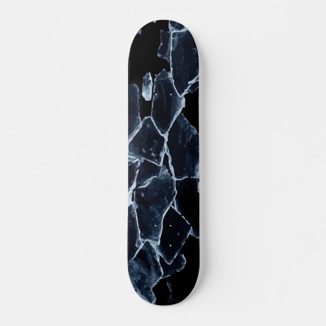 Skate Design Abstrato de Gelo Quebrado (Frente)