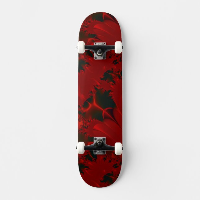 Skate Design Abstrato Vermelho (Frente)