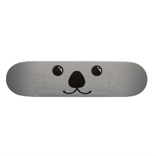 Skate Design animal bonito da cara do Koala cinzento